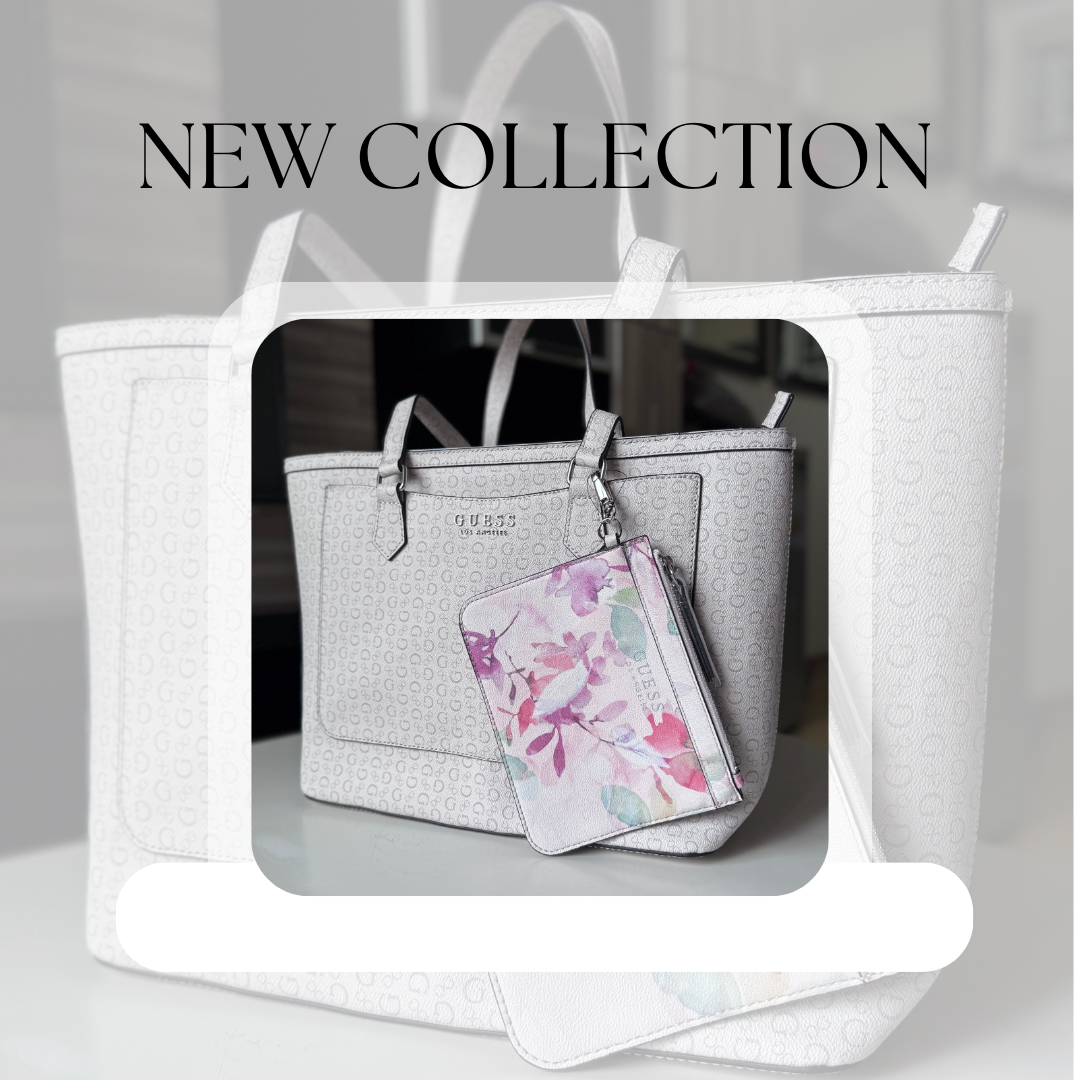 Bolso Guess con pouch (colores claros)